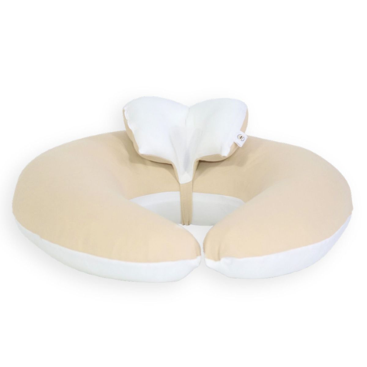 ACOLCHONADITOS - COJIN DE LACTANCIA ACOLCHONADITOS - BEIGE CON BLANCO