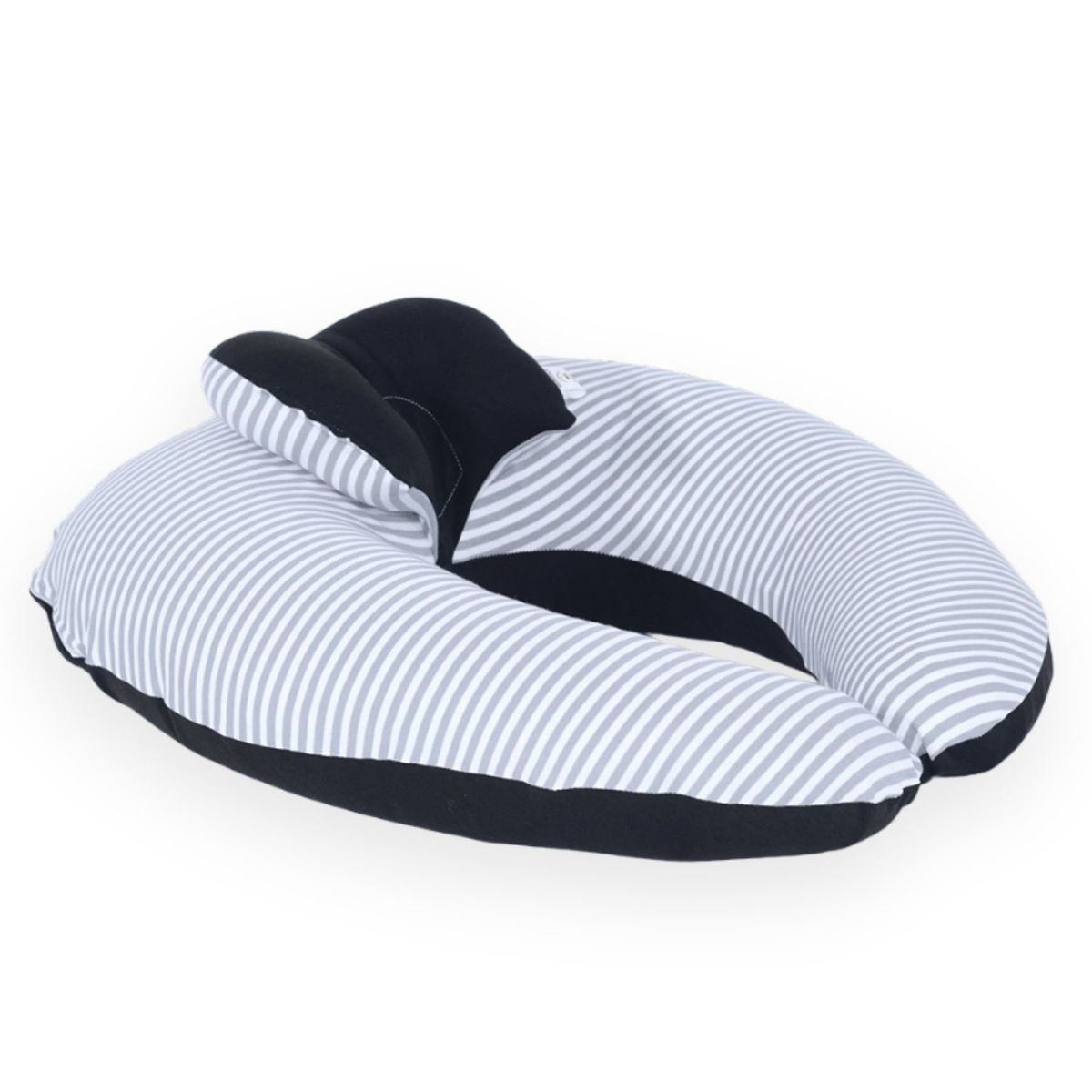 ACOLCHONADITOS - COJIN DE LACTANCIA ACOLCHONADITOS - AZUL CON RAYAS PLOMAS