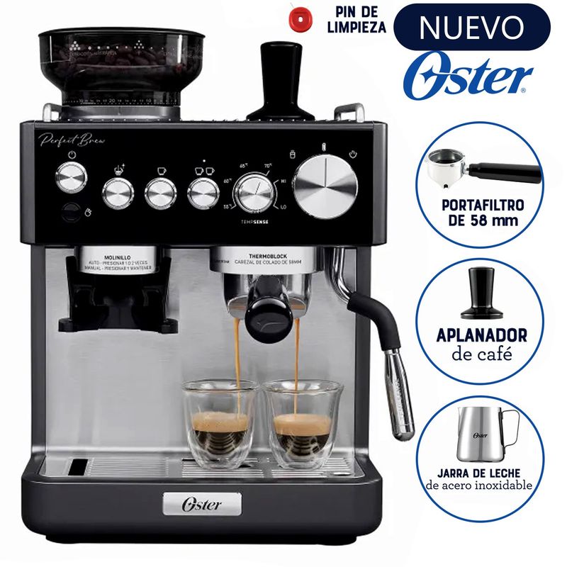 OSTER - Cafetera Oster para Espresso Perfect Brew BVSTEM7301