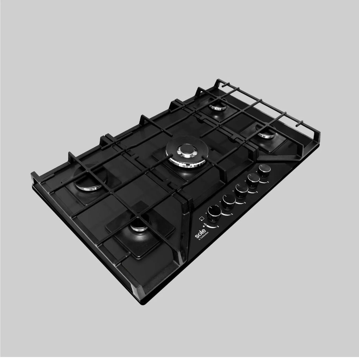 SOLE - Encimera Vidrio Templado S-Collection A Gas 76cm SOLCO060