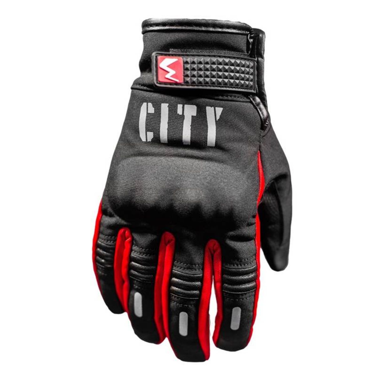 GENERICO - GUANTES PARA MANEJAR MOTO GUANTES CITY ROJO TALLA S