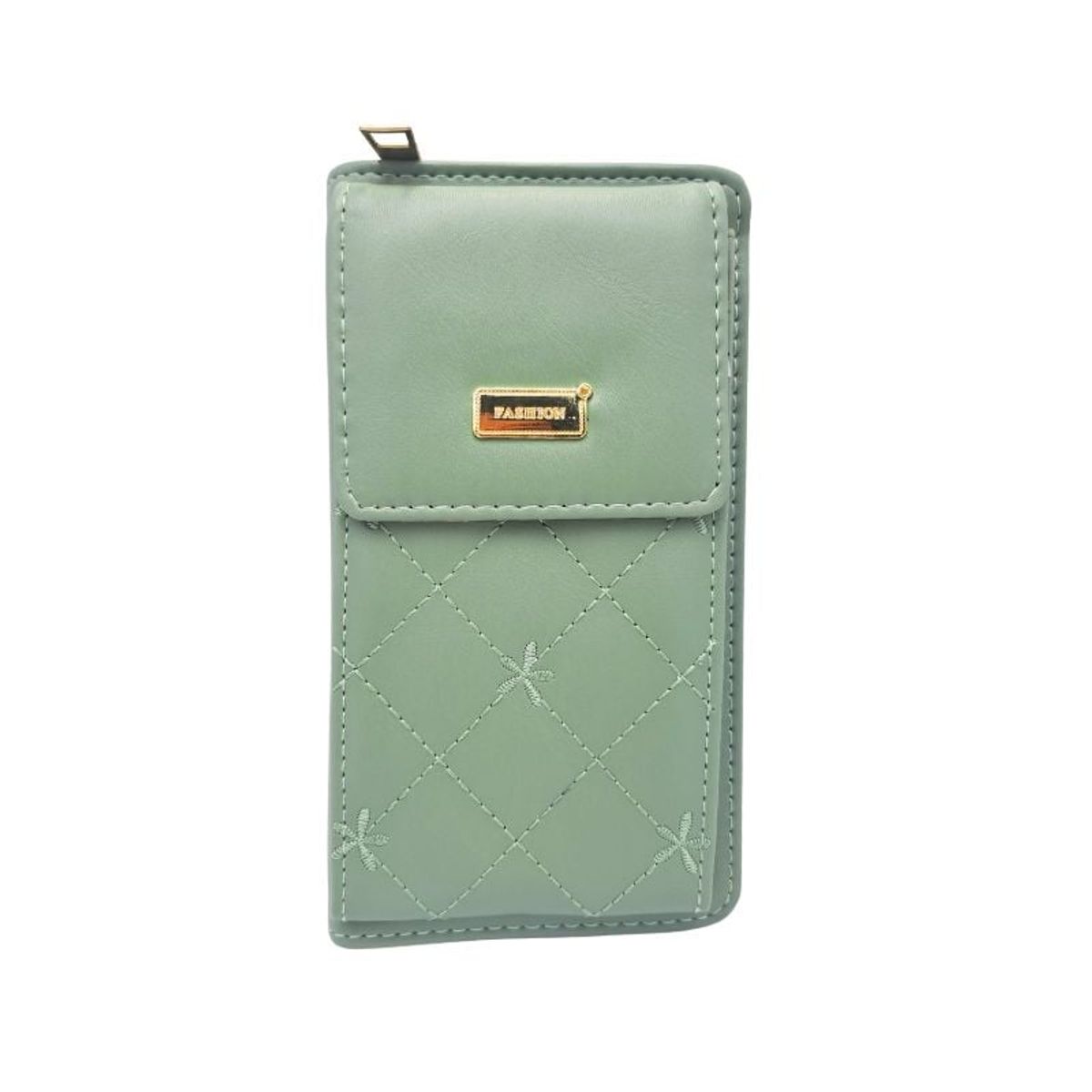 GENERICO - Bolso Cruzado Acolchado para Teléfono Verde Oliva