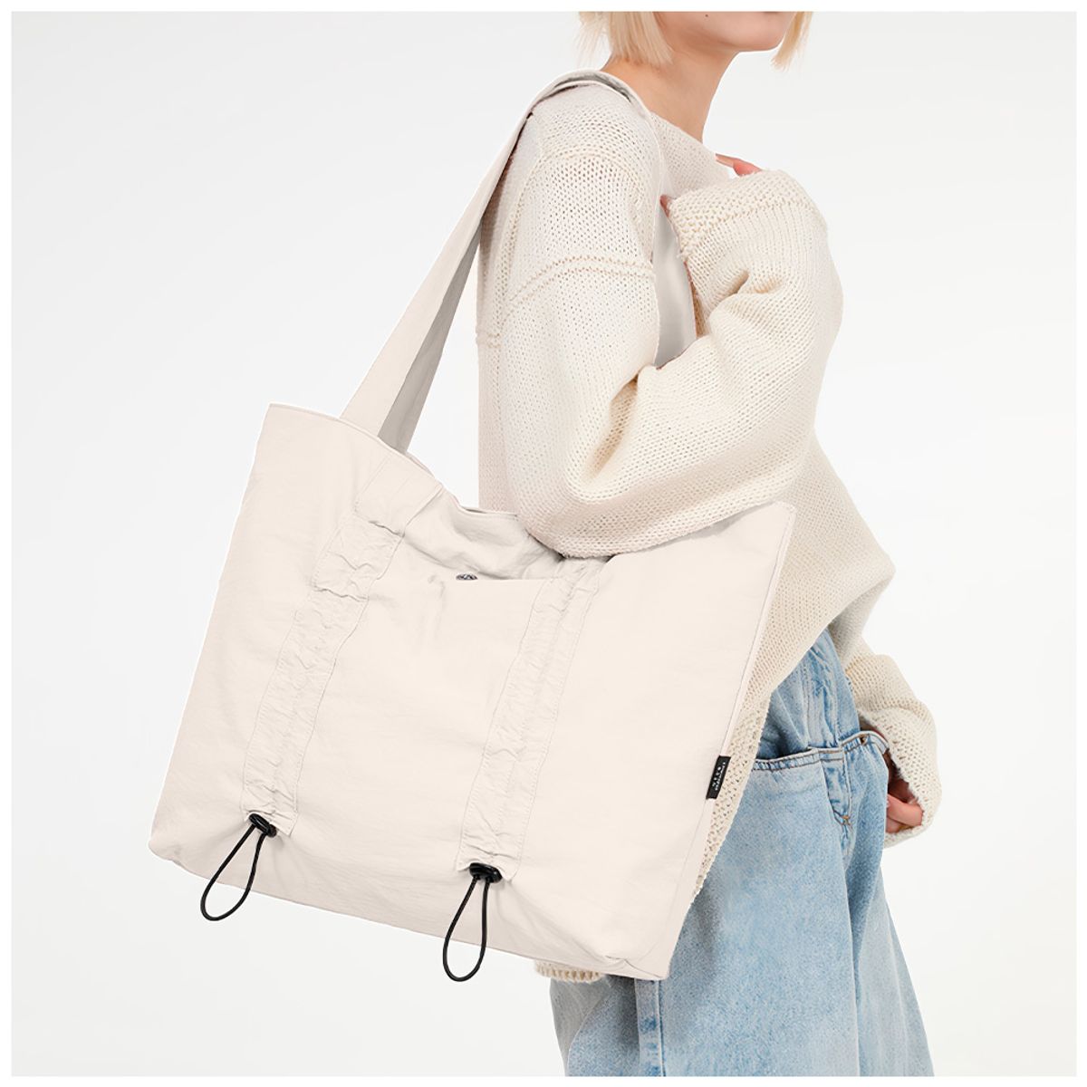 KELLER - Bolso para Mujer Impermeable Grande Beige YF3