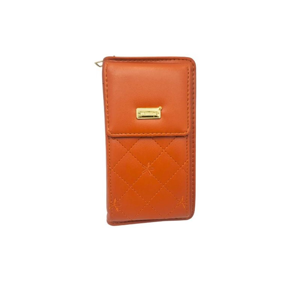 GENERICO - Bolso Cruzado Acolchado para Teléfono Marrón