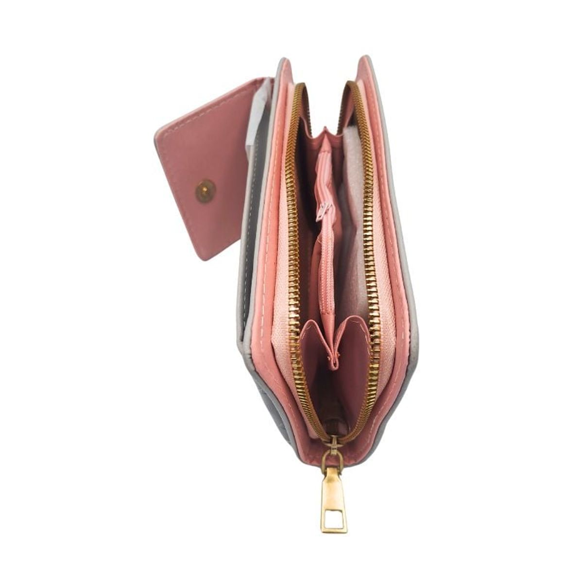 GENERICO - Bolso Cruzado Acolchado para Teléfono Gris Claro