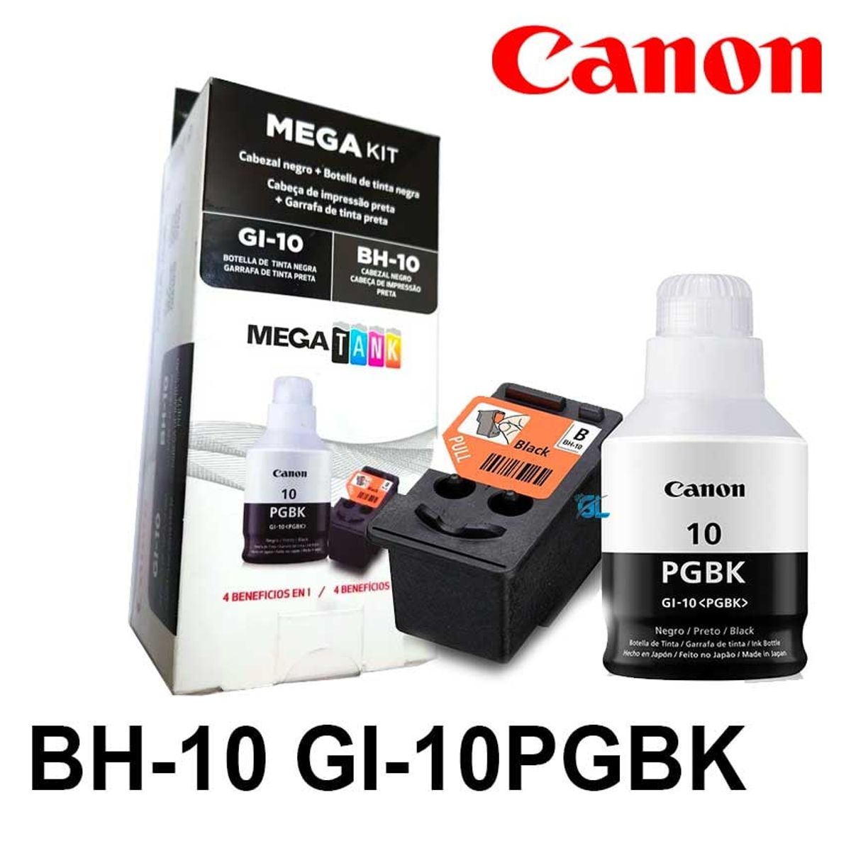 CANON - CABEZAL CANON COMBO KIT BH10 + TINTA GI-10 BK