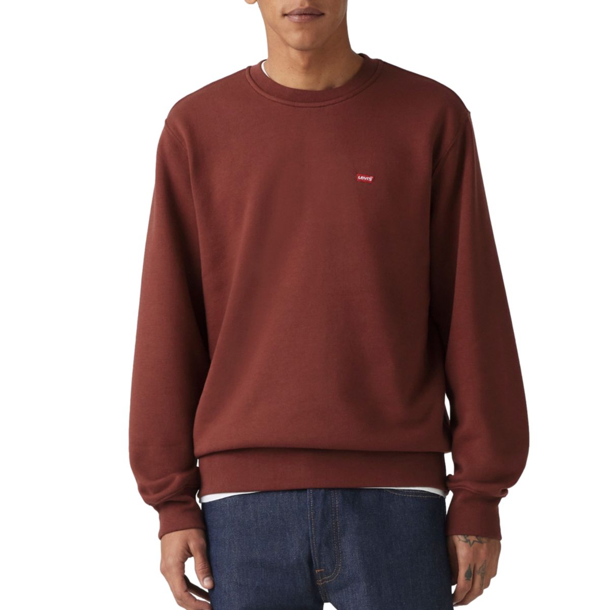 LEVIS - Polerón Hombre Core Sweatshirt Rojo Levis