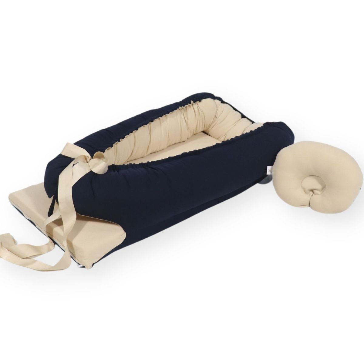 ACOLCHONADITOS - NIDO COLECHO ACOLCHONADITOS - AZUL CON BEIGE