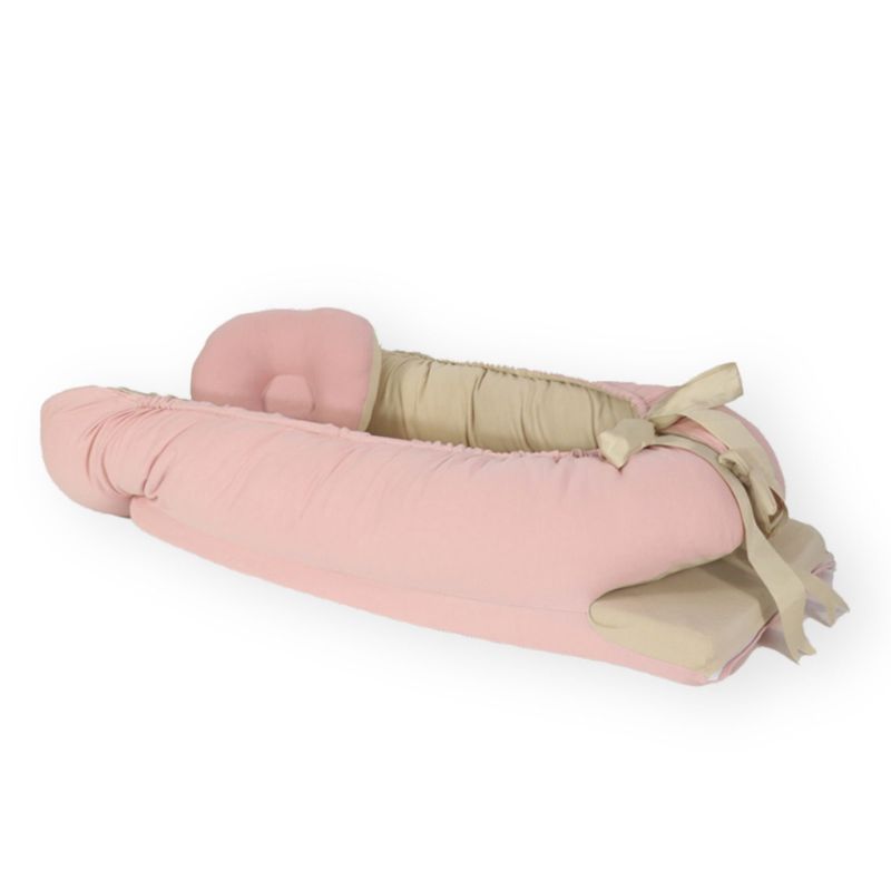 ACOLCHONADITOS - NIDO COLECHO ACOLCHONADITOS - BEIGE CON PALO ROSA