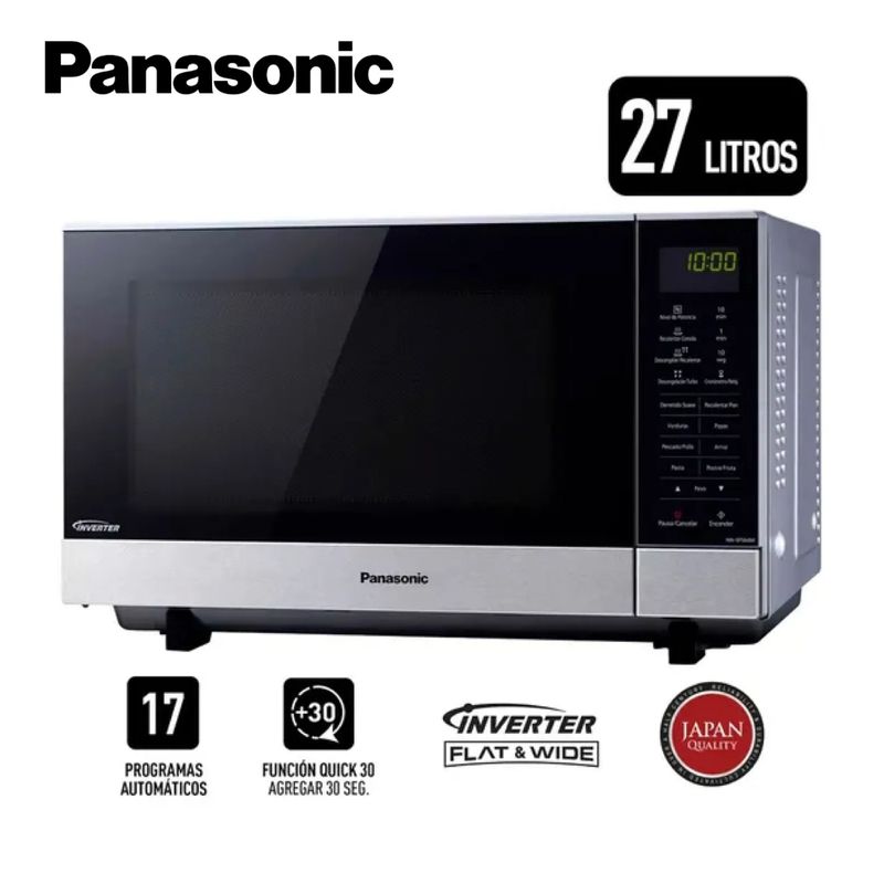PANASONIC - Horno microondas Panasonic NN-SF564MRPM 27L