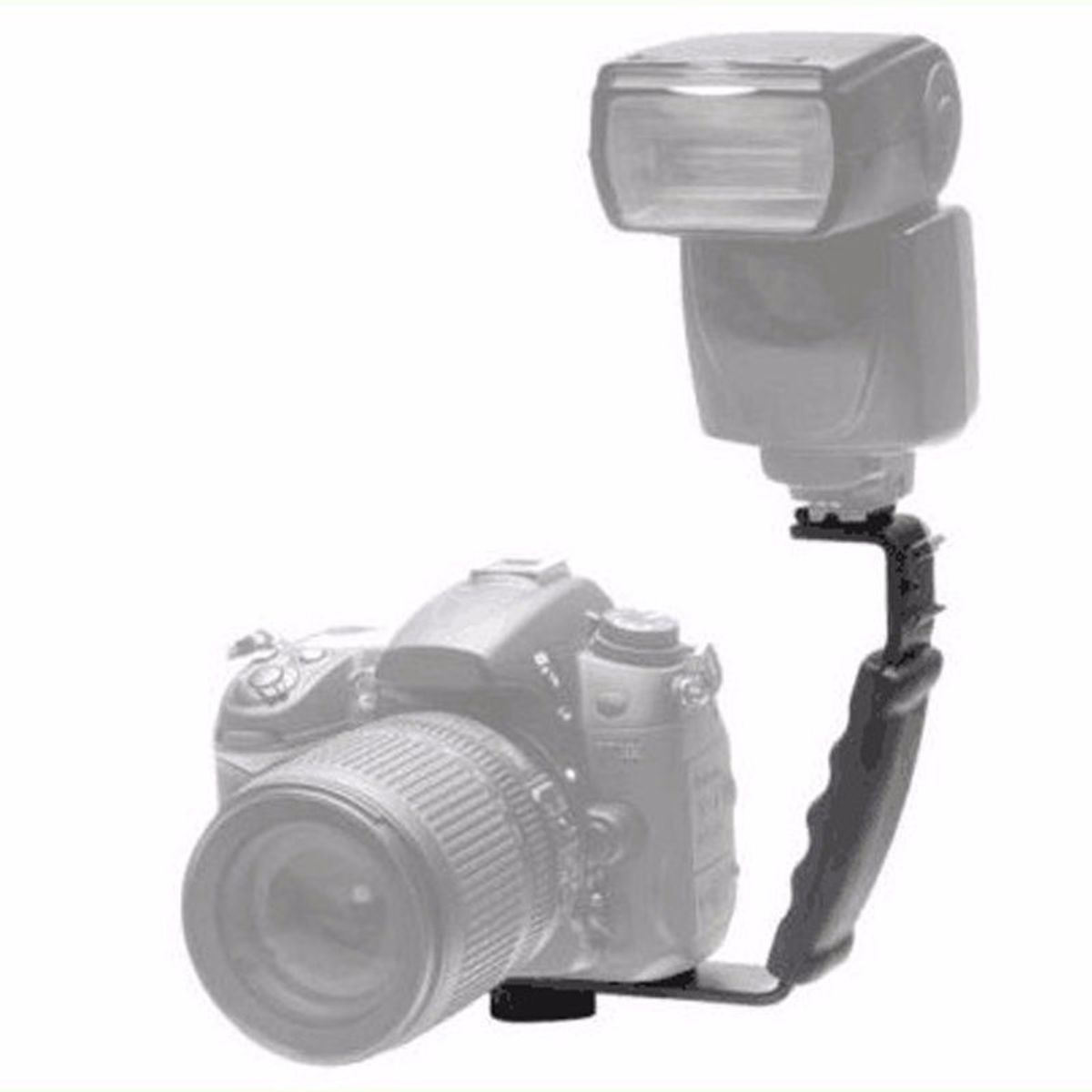 GENERICO - Sujetador L Bracket Zapata para camaras leds fotografia video microfonos - Gimbal