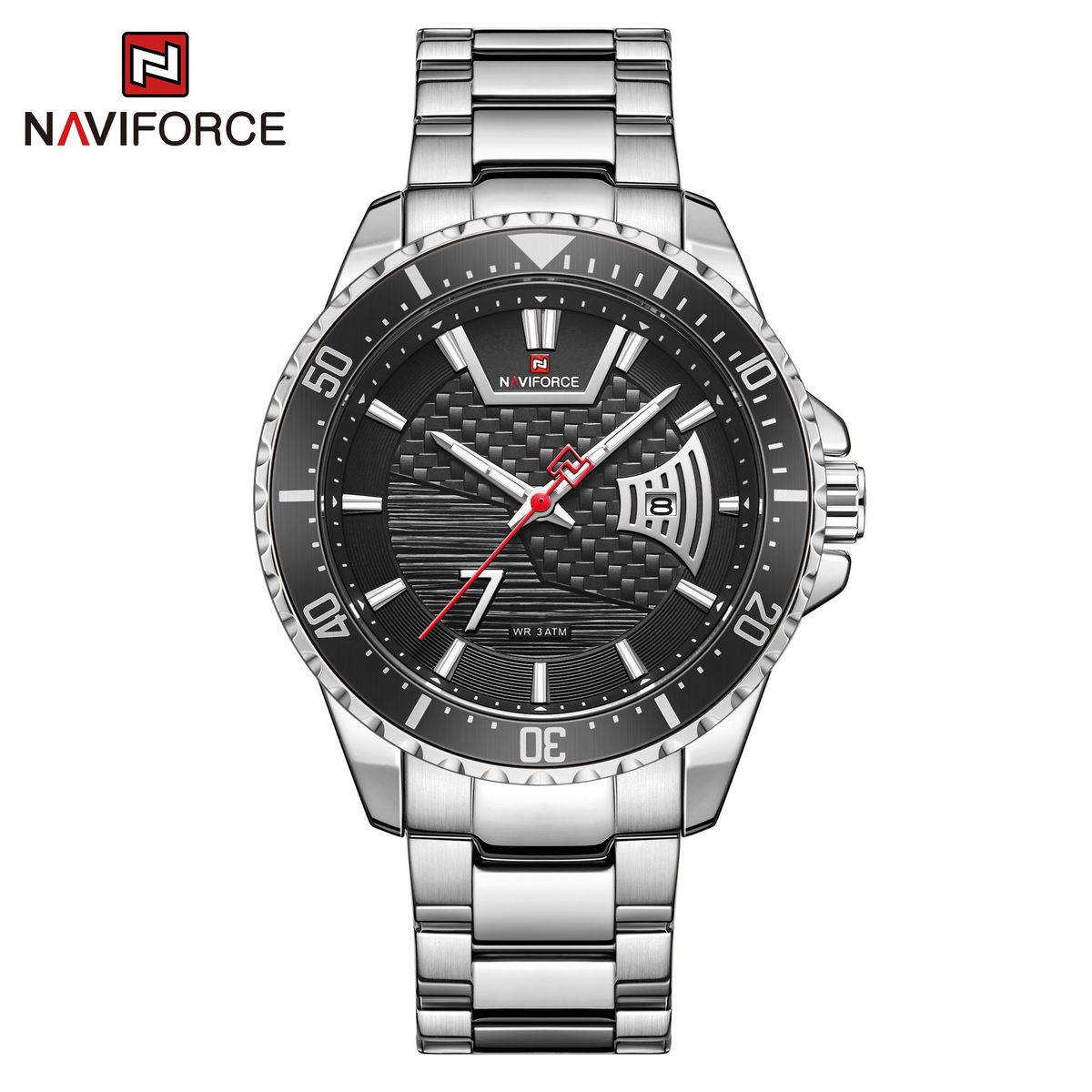 NAVIFORCE - Reloj Naviforce NF9191 Acero Plateado Para Caballero