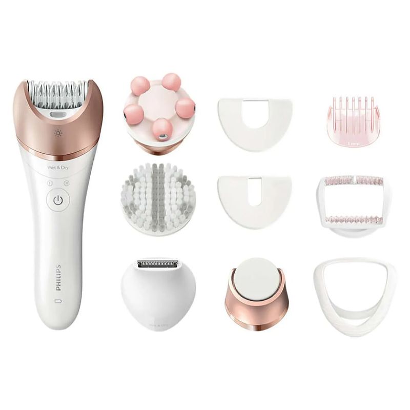 PHILIPS - Depiladora en húmedo y seco Satinelle Prestige BRE652 PHILIPS 9 Acc