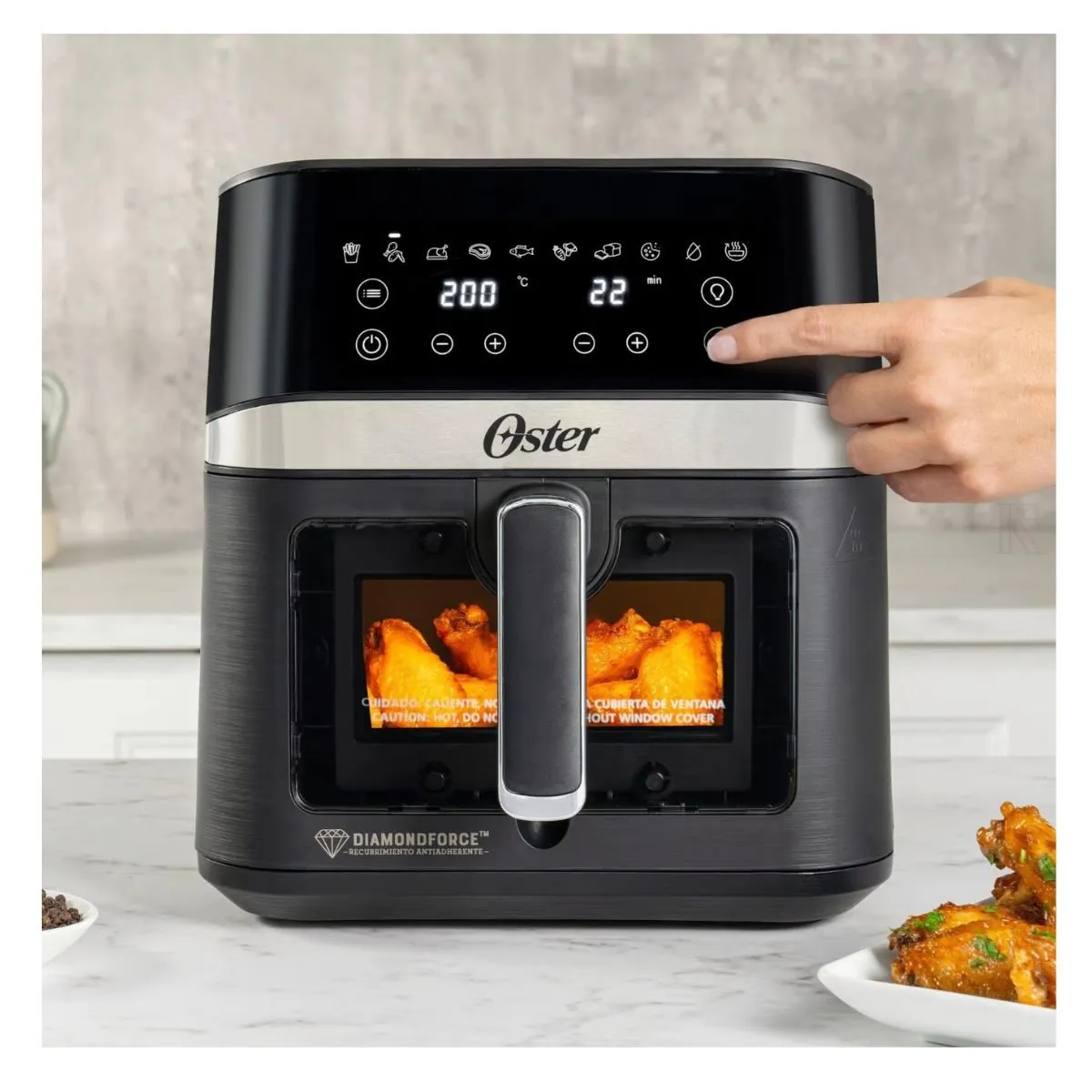 OSTER - Combo Oster Licuadora 1.5 Litros + Freidora de Aire Digital de 4 Lts