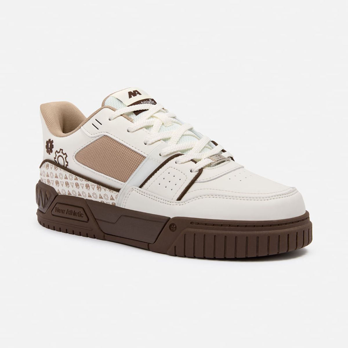 NEW ATHLETIC - Zapatillas New Athletic Skateboarding Square100 CremaMarrón Hombre