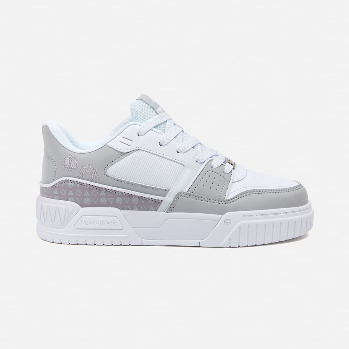 NEW ATHLETIC - Zapatillas New Athletic Skateboarding Square100 Blanco Con Gris Mujer