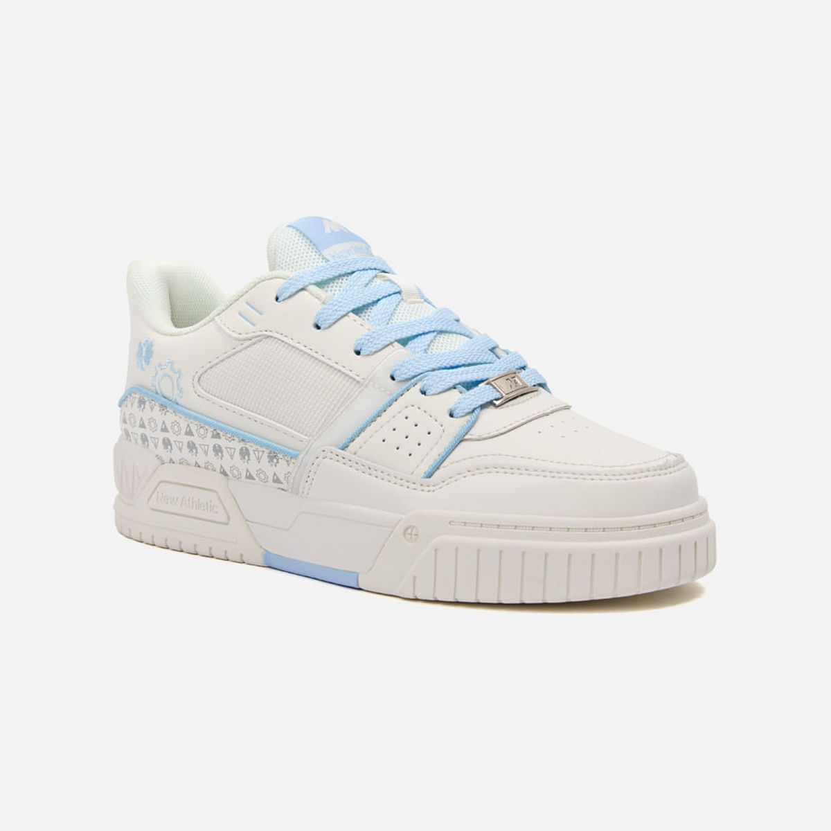 NEW ATHLETIC - Zapatillas New Athletic Skateboarding Square100 CremaCeleste Mujer