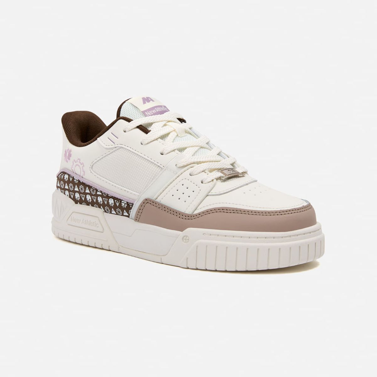 NEW ATHLETIC - Zapatillas New Athletic Skateboarding Square100 CremaMarrón Mujer