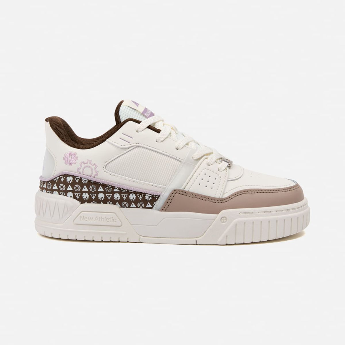 NEW ATHLETIC - Zapatillas New Athletic Skateboarding Square100 CremaMarrón Mujer