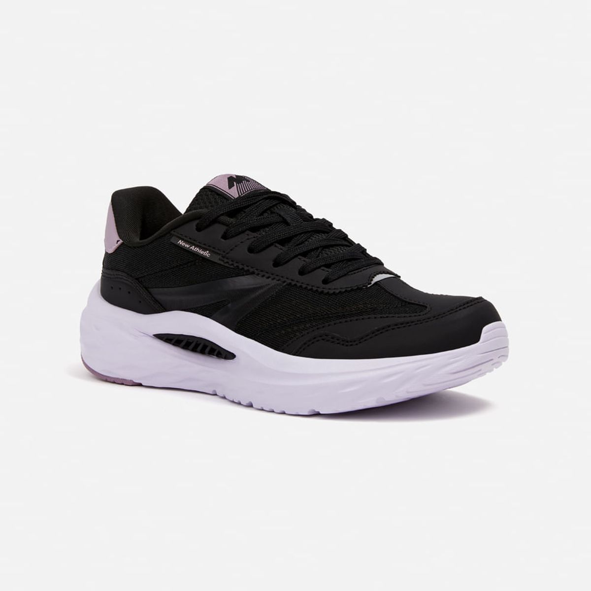 NEW ATHLETIC - Zapatillas New Athletic Lifestyle Chunky171 Negro Con Lila Mujer