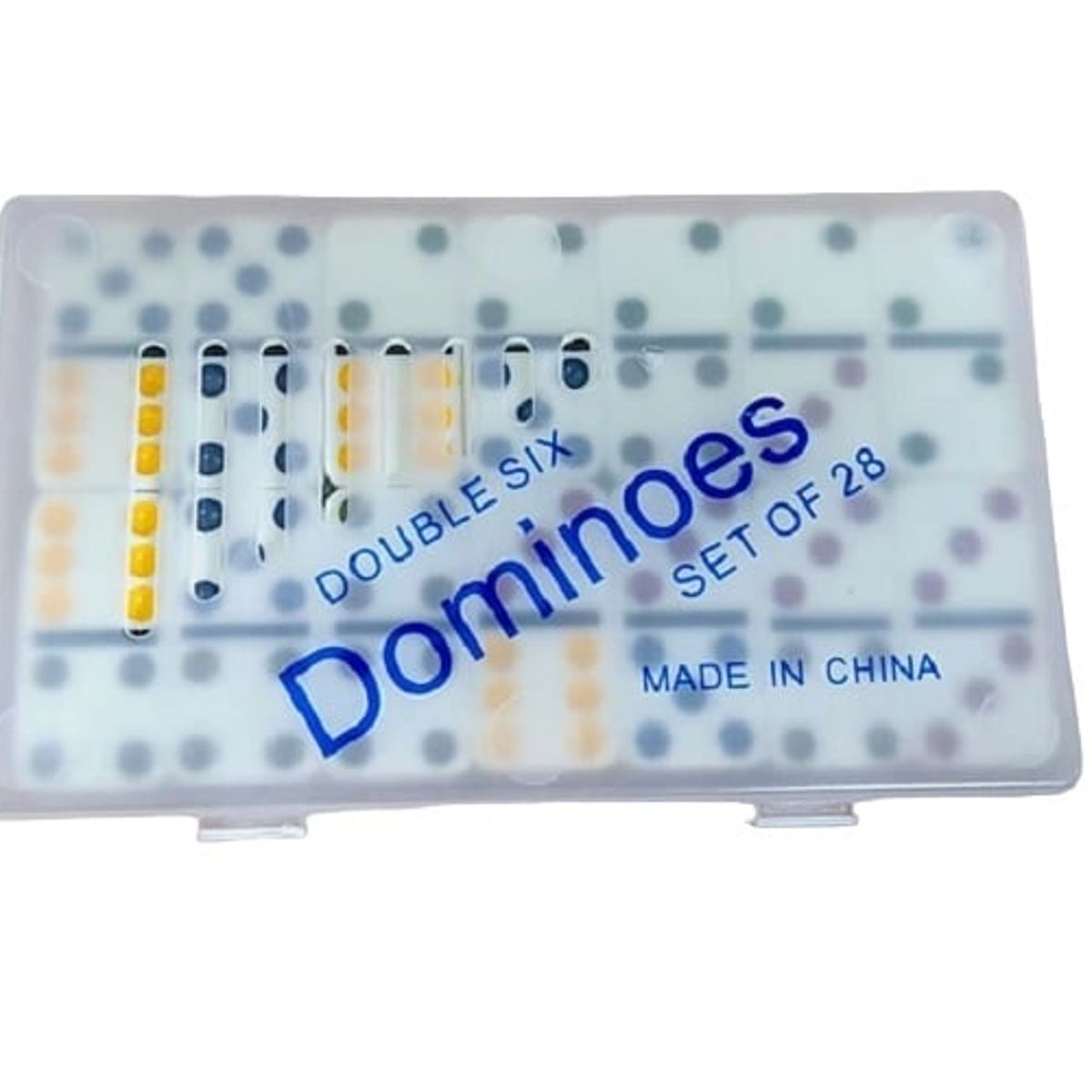 GENERICO - DOMINO DOBLE 6 - 28 PIEZAS TRANSPARENTE