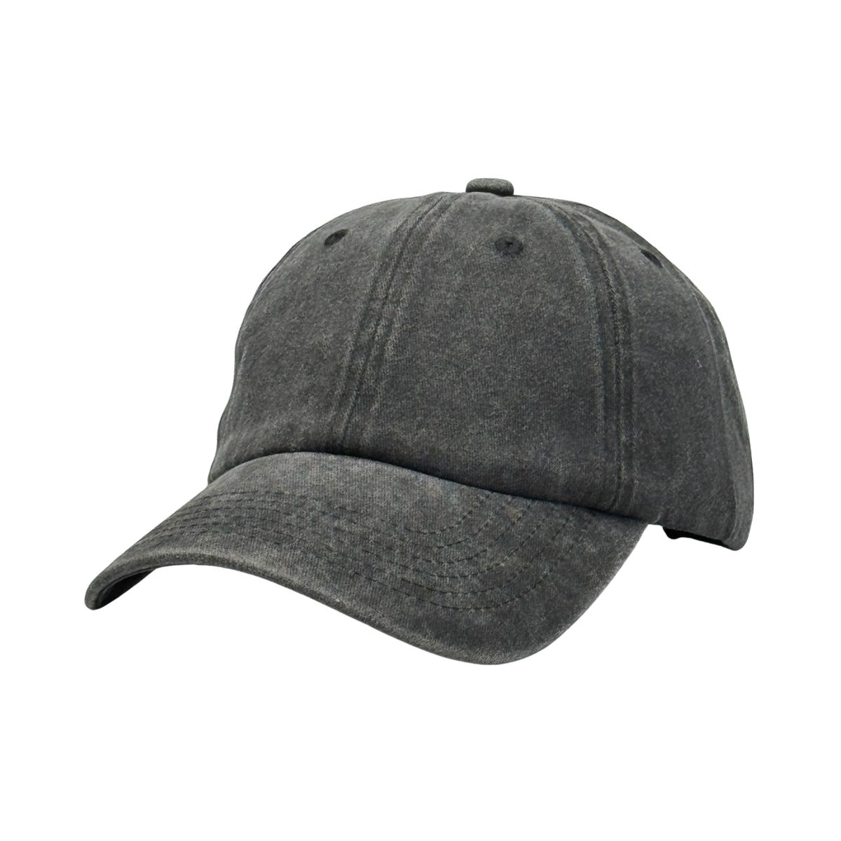 GENERICO - Gorra Casual Vintage Negra Unisex con Ajuste Regulable