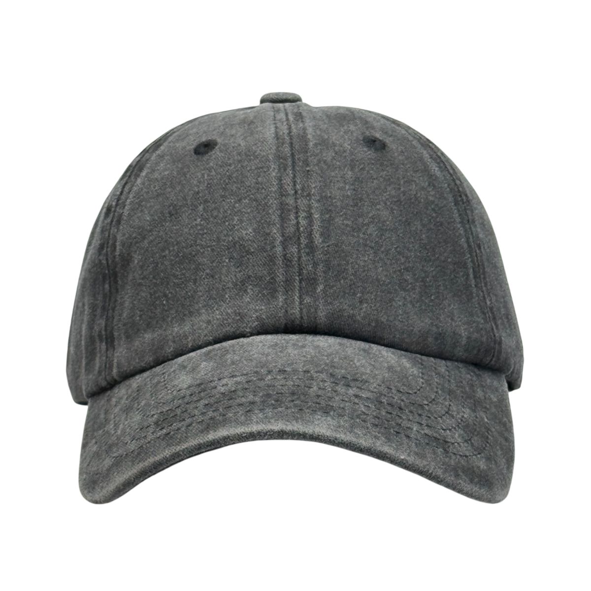 GENERICO - Gorra Casual Vintage Negra Unisex con Ajuste Regulable