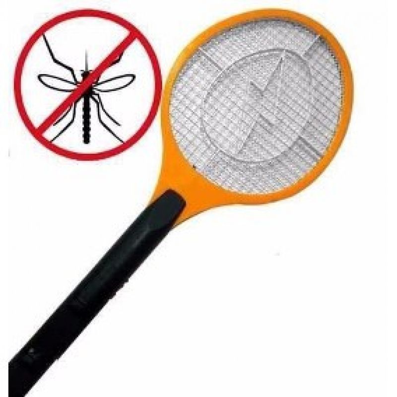 GENERICO - RAQUETA ELÉCTRICA RECARGABLE MATA MOSCAS COLORES