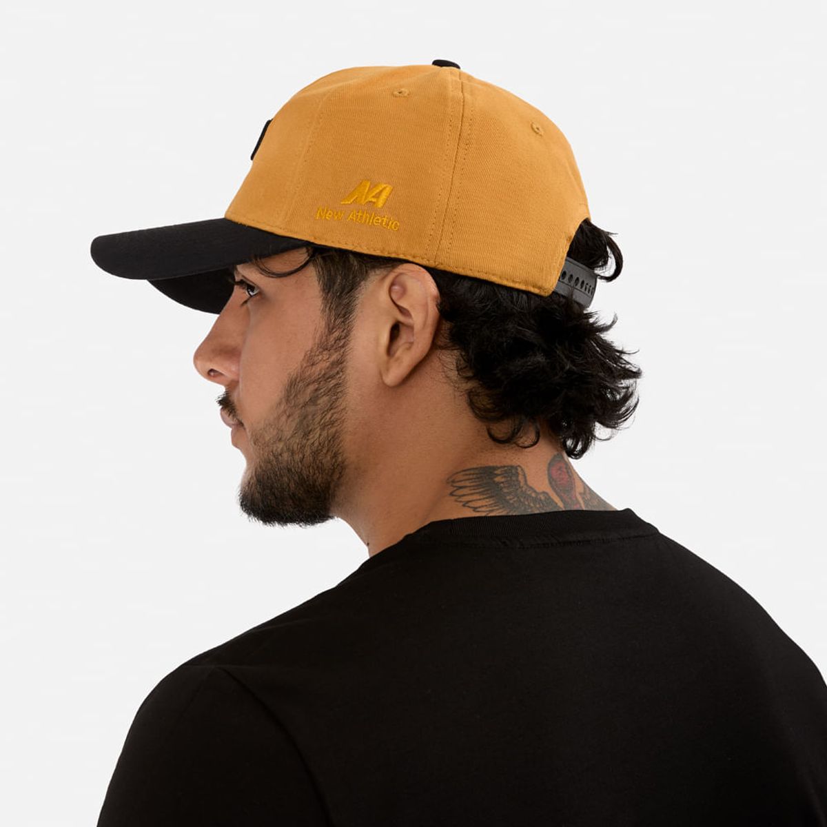NEW ATHLETIC - Gorra New Athletic Hustcap Mostaza Con Negro Unisex