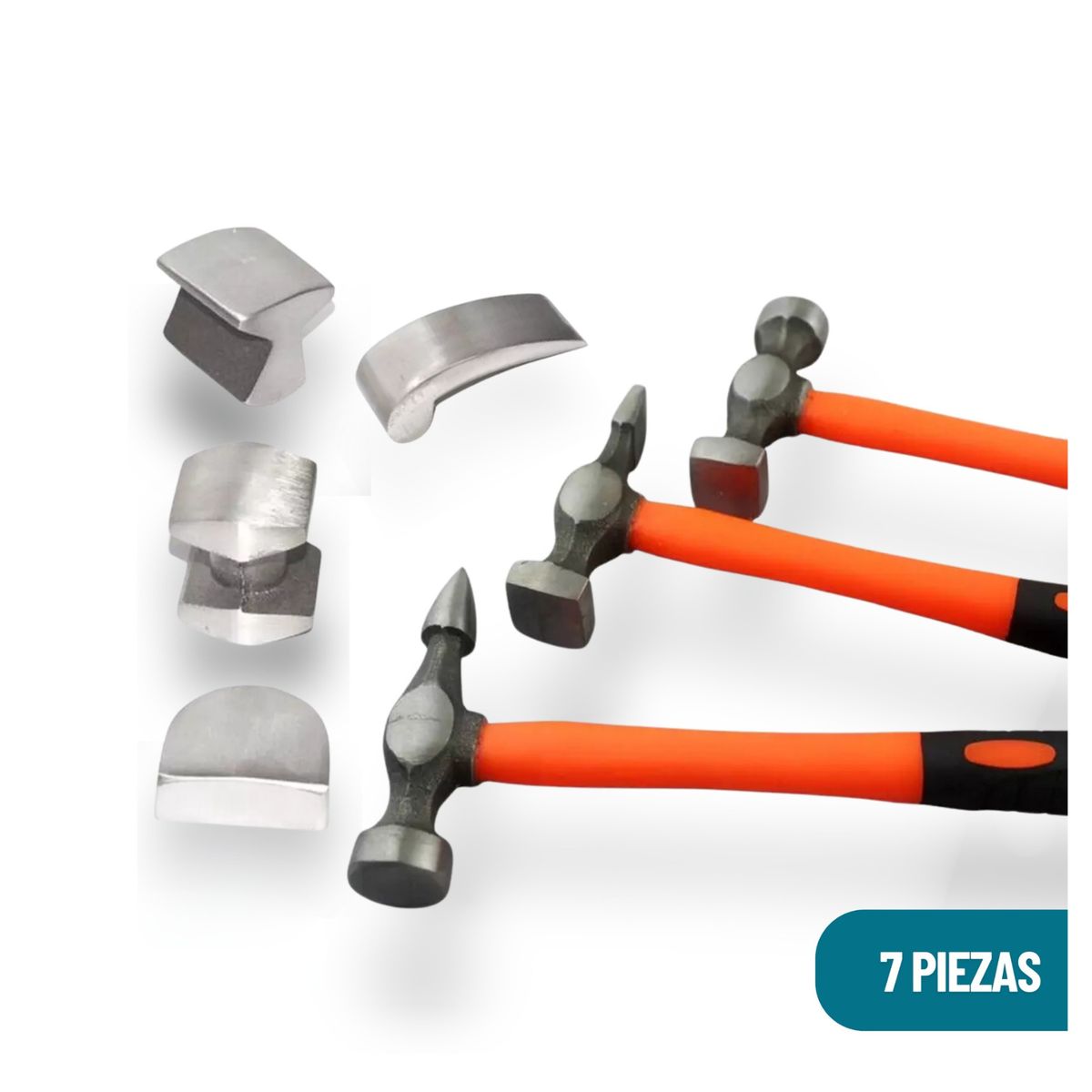 AC - SET DE MARTILLO PLANCHADOR REPARADOR DE AUTOS JUEGO DE 7 PIEZAS - AC