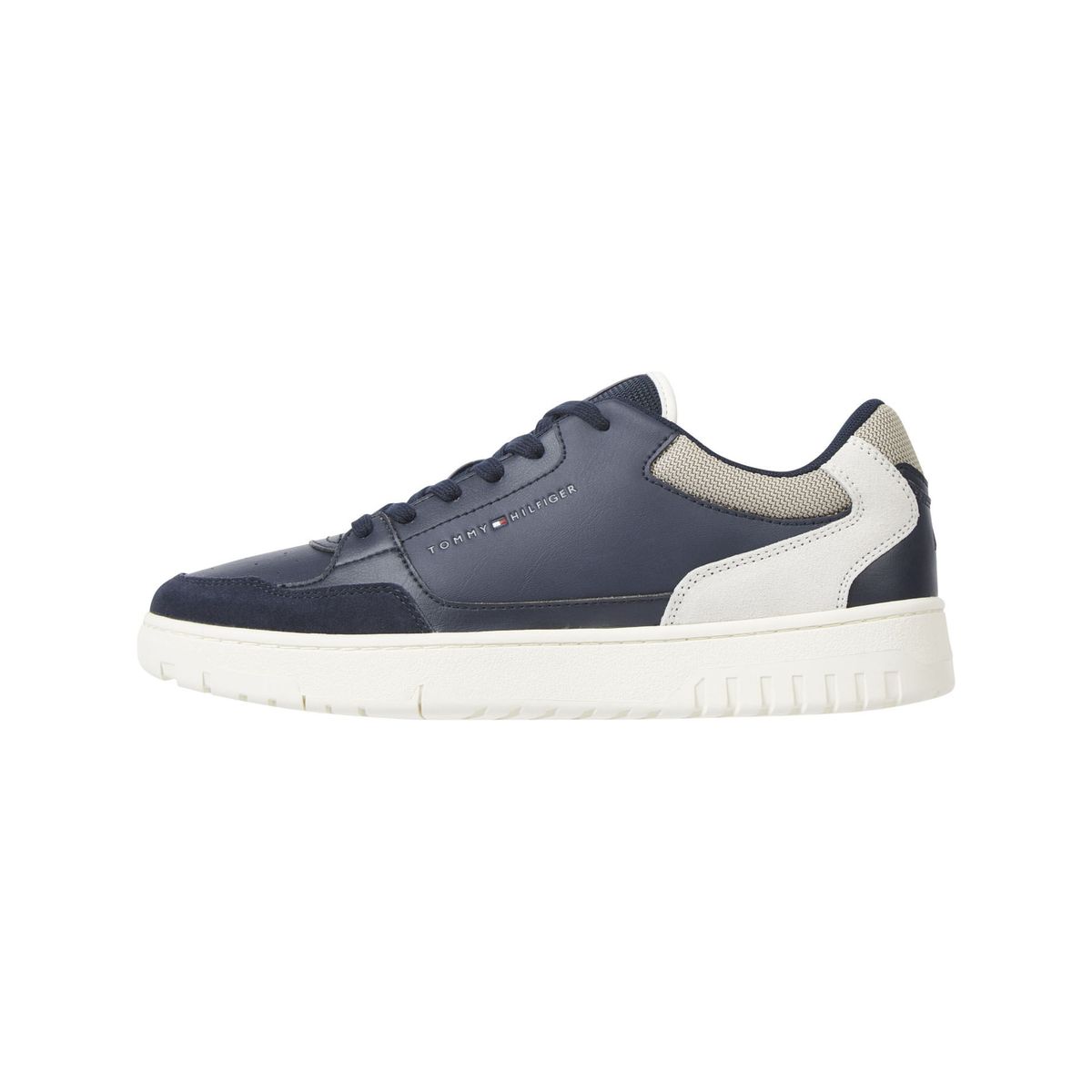 TOMMY HILFIGER - ZAPATILLAS TH BASKET CORE LTH MIX ESS TH
