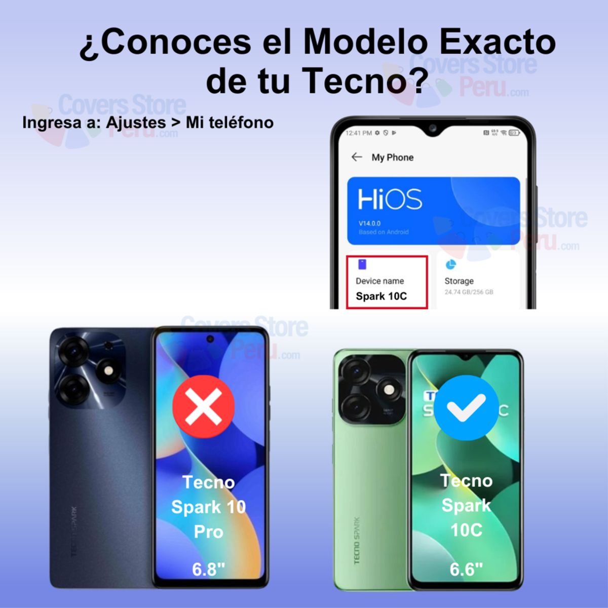 GENERICO - Mica para Tecno Spark 10C Film Hydrogel Anti-Espía