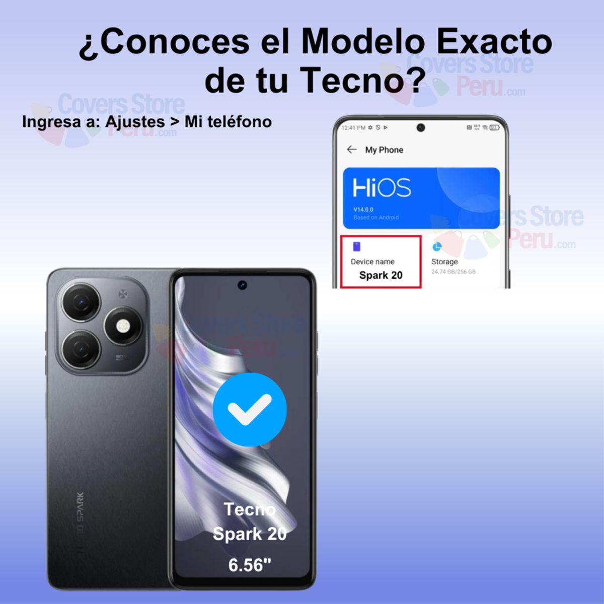 GENERICO - Mica para Tecno Spark 20 4G Film Hydrogel Anti-Espía