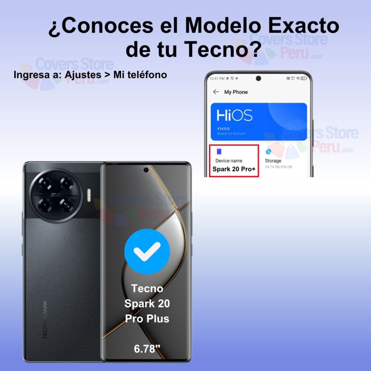 GENERICO - Mica para Tecno Spark 20 Pro Plus Film Hydrogel Anti-Espía