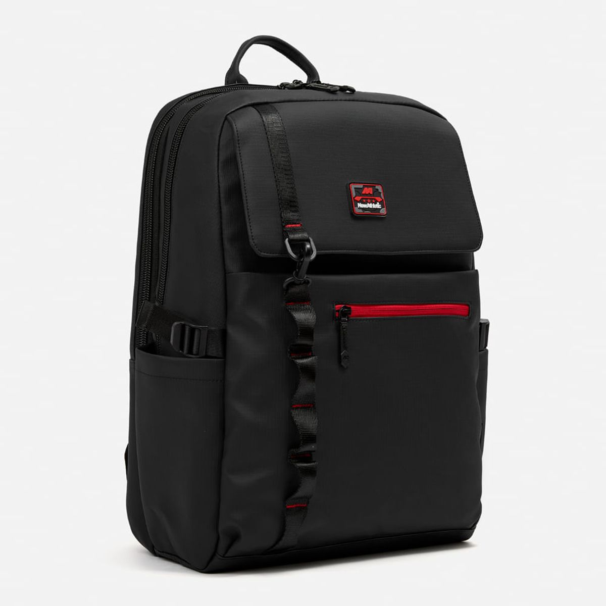 NEW ATHLETIC - Mochila New Athletic Vortika70 Negro Con Rojo Unisex