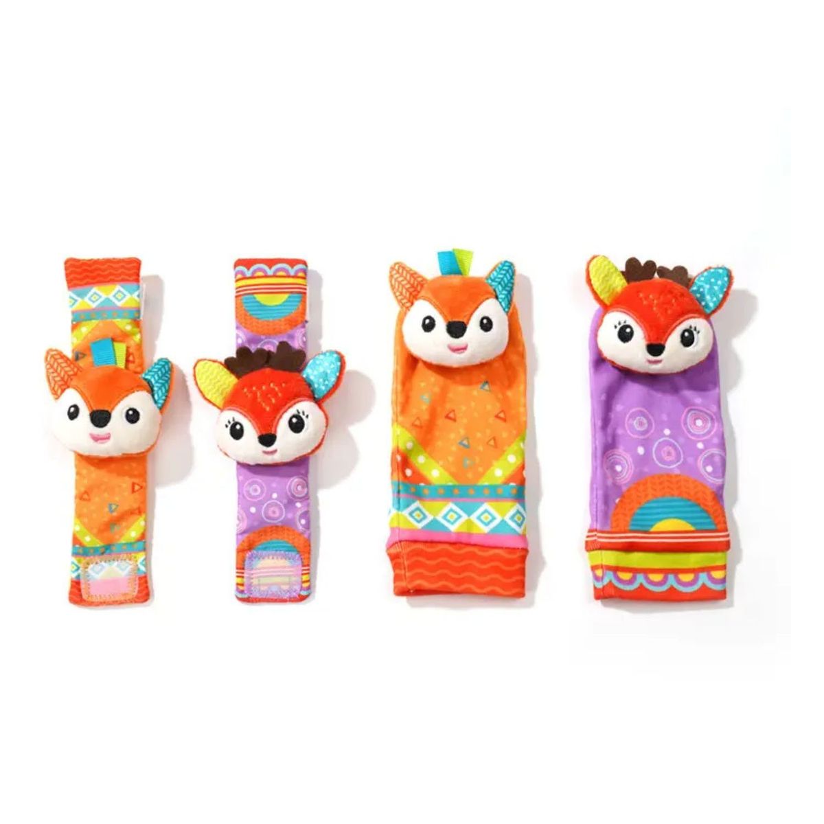 GENERICO - Set de Sonajeros Medias Muñequeras Estimulación Bebé