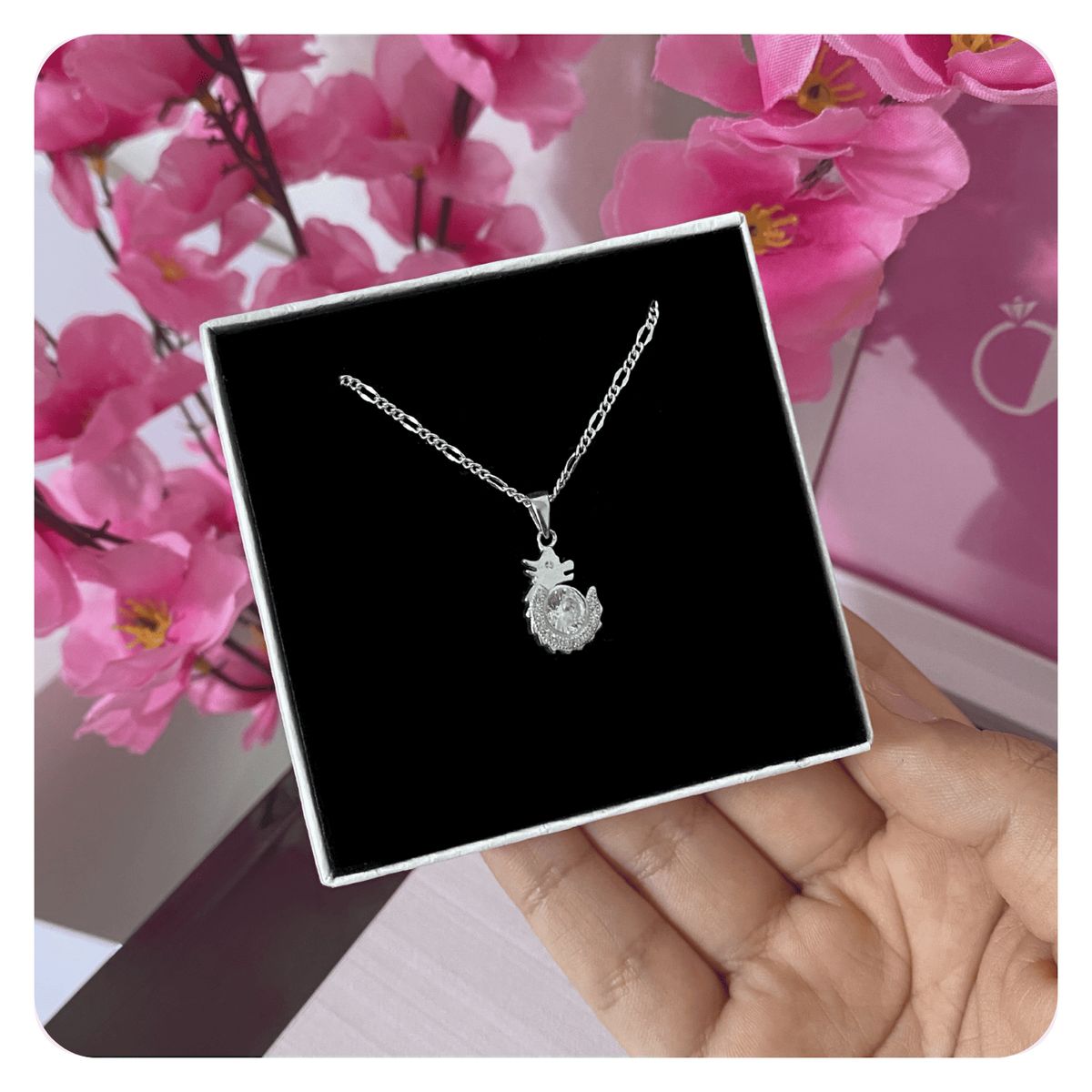 GENERICO - Collar Mujer Dragón Circonitas Regalo Novia Joya Plata 925