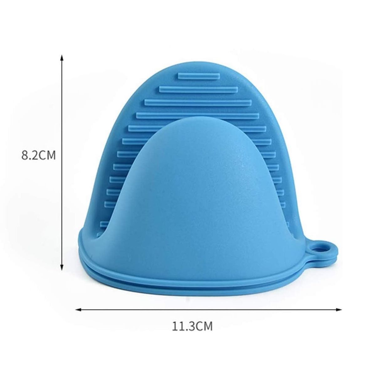 GENERICO - MANOPLAS PARA COCINA  ANTIQUEMADURAS DE SILICONA CELESTE