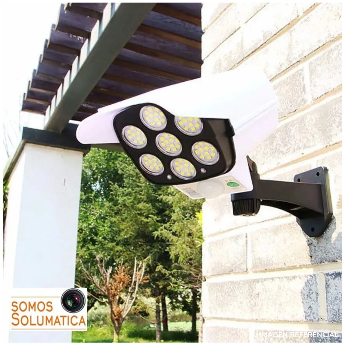 INSPIRA MARKET - Lampara Solar LED para exteriores tipo Carga con Luz Solar