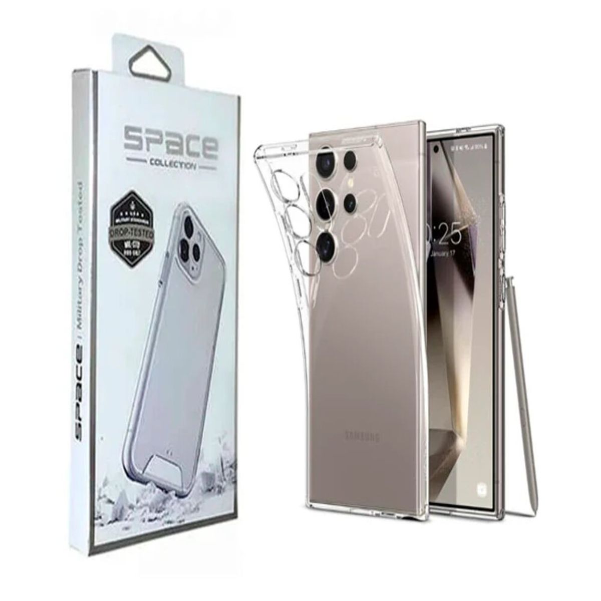 SPACE - Case Space Para Samsung S25 Ultra-Transparente