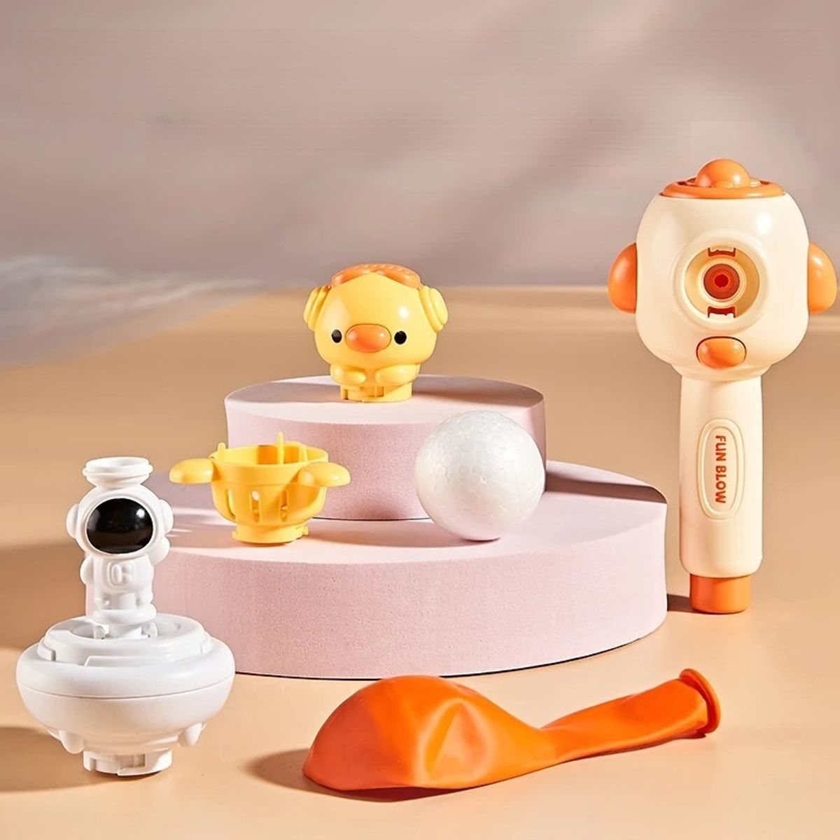 GENERICO - Juego Montessori Soplador 3 en 1 para Niños