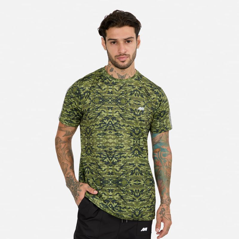 NEW ATHLETIC - Polo Mc New Athletic Mauro Verde Print Hombre