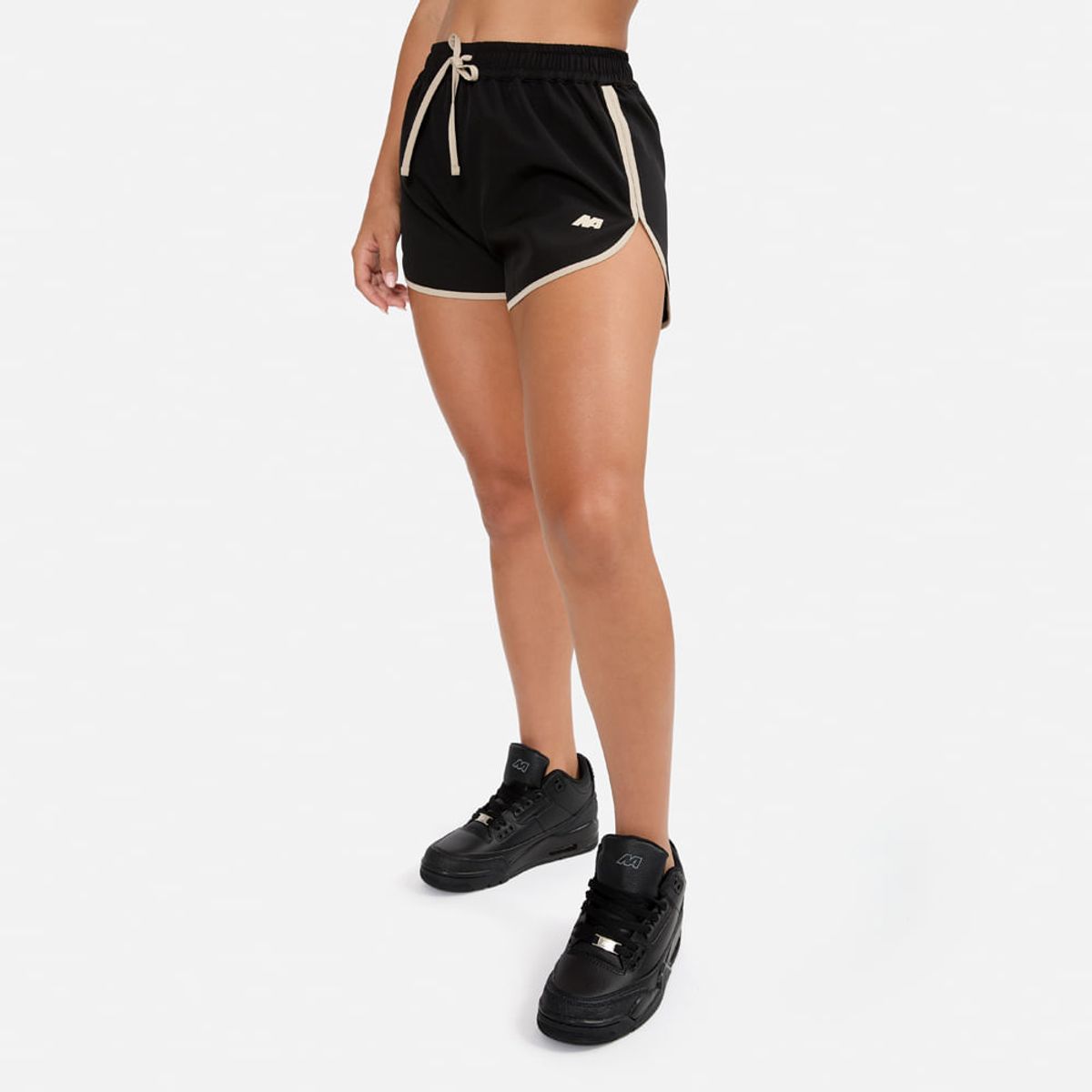NEW ATHLETIC - Short New Athletic Briana Negro Con Blanco Mujer