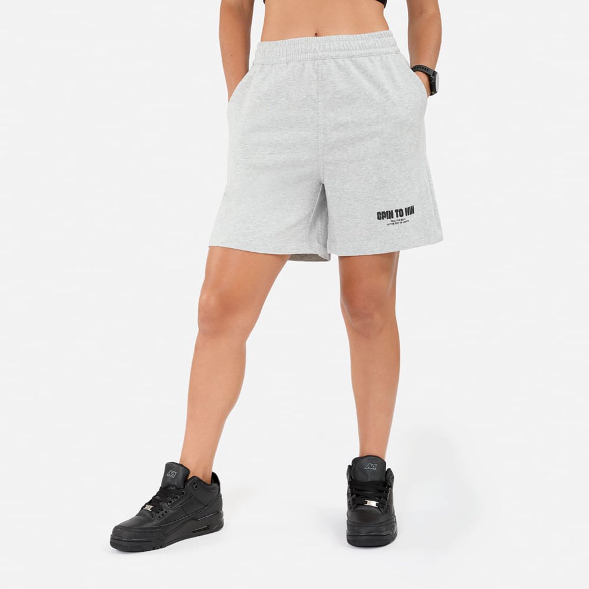 NEW ATHLETIC - Short New Athletic Travis Gris Claro Mujer