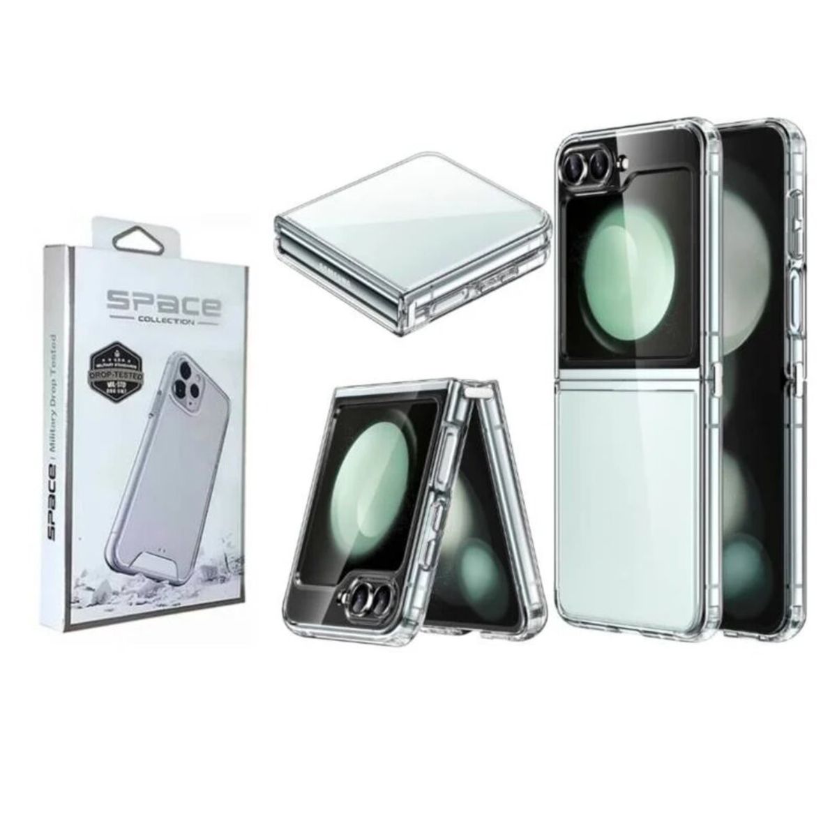 SPACE - CASE SPACE TRANSPARENTE PARA SAMSUNG ZFLIP 5
