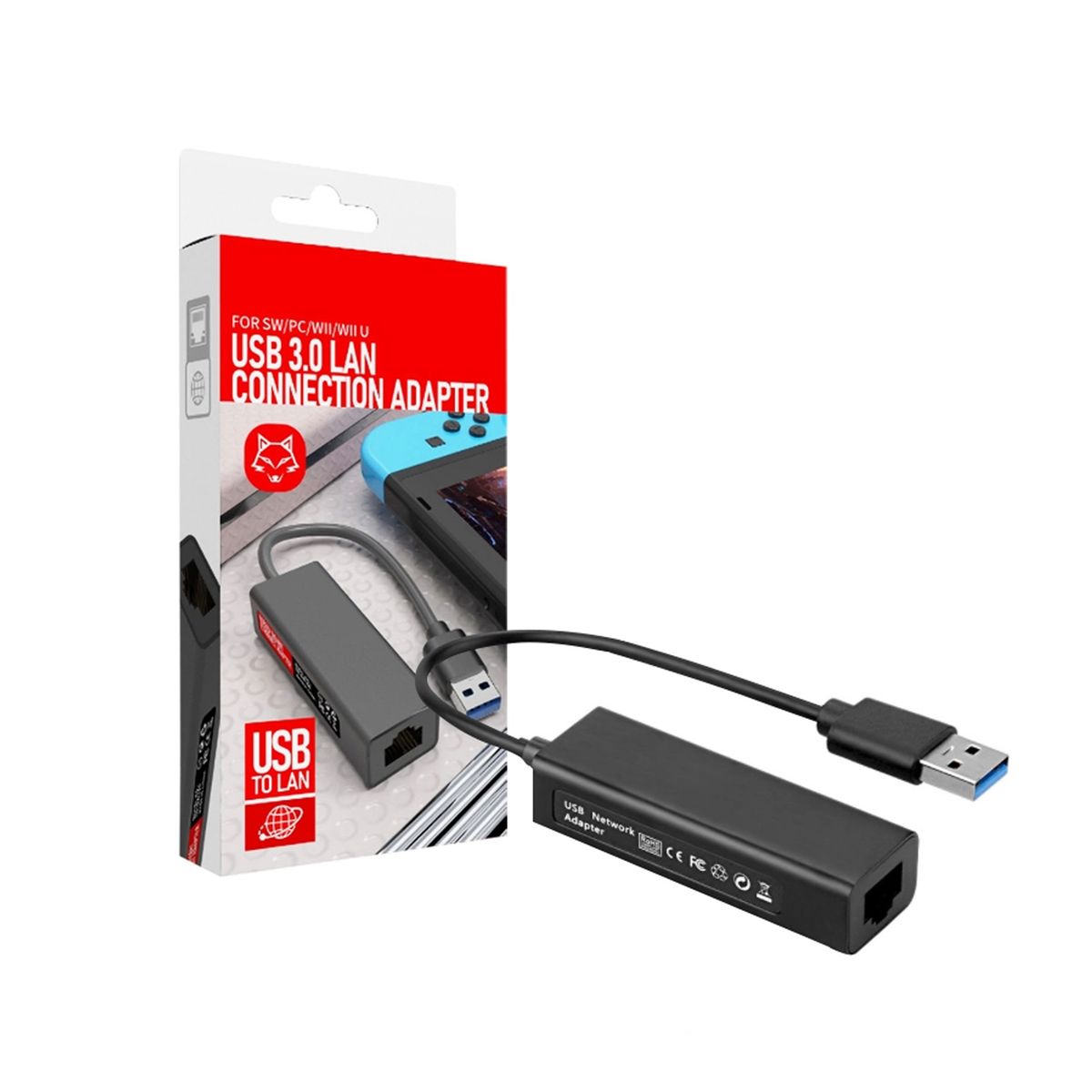 GENERICO - Adaptador Ethernet USB 3.0 Para Nintendo Switch