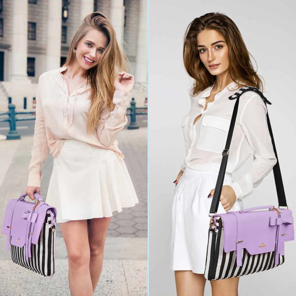 MATEIN - Maletín Bolso Portalaptop Mujer 2 En 1 MATEIN 1339 RFID Oficina Urbana