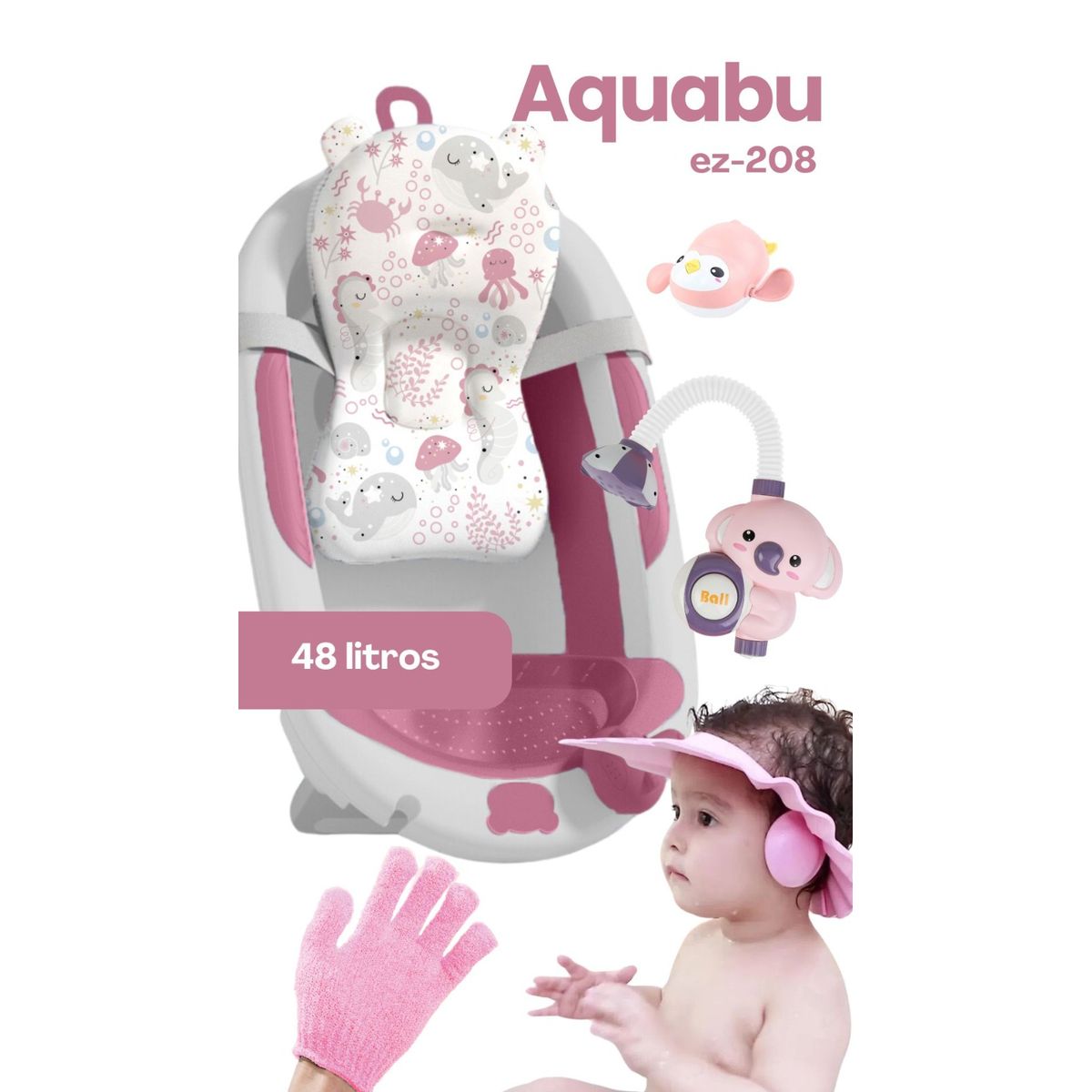 GENERICO - Bañera Plegable Aquabu de 48 Litros