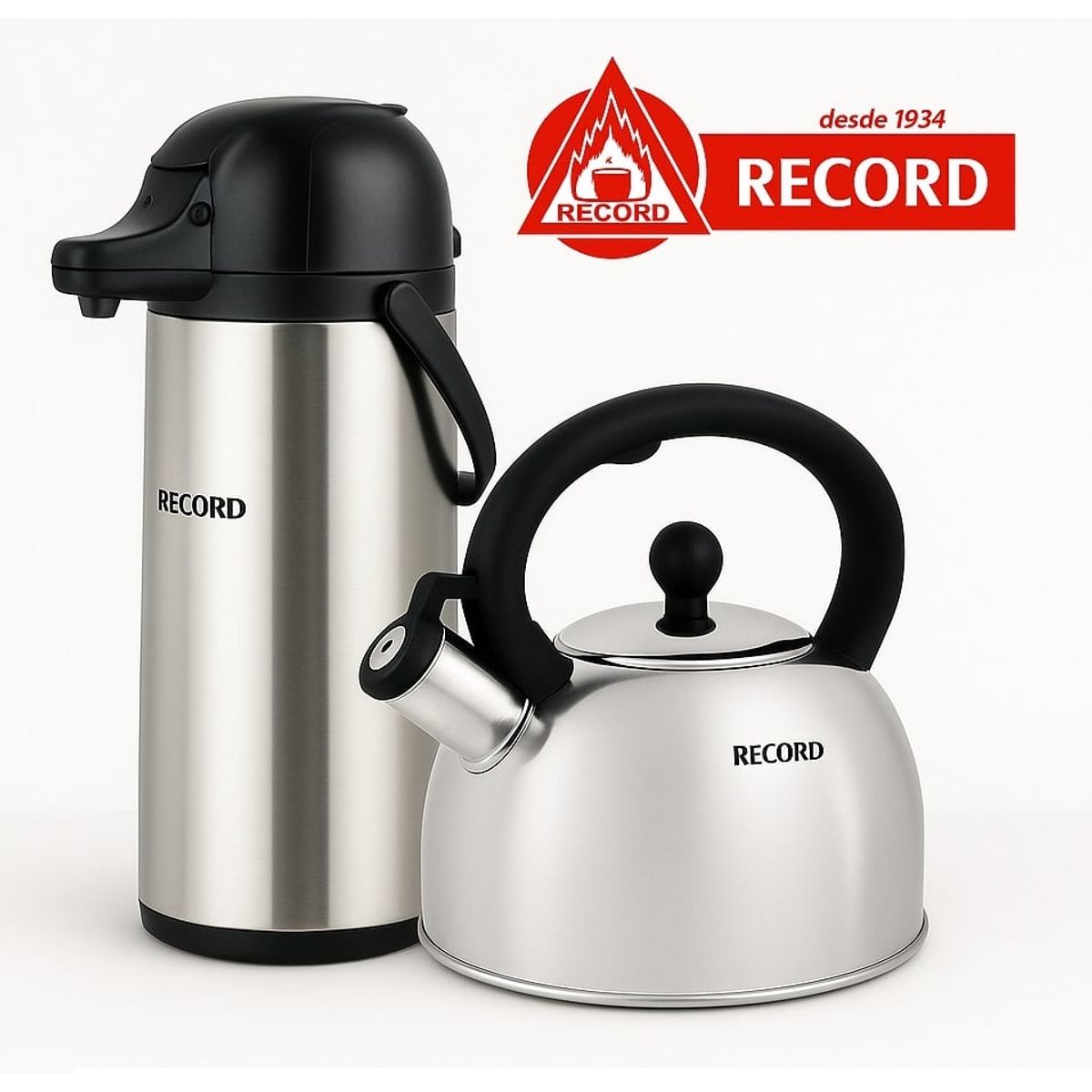 RECORD - Combo Tetera 2.5 Lts.  y Termo Sifón 1.9 Lts. RECORD