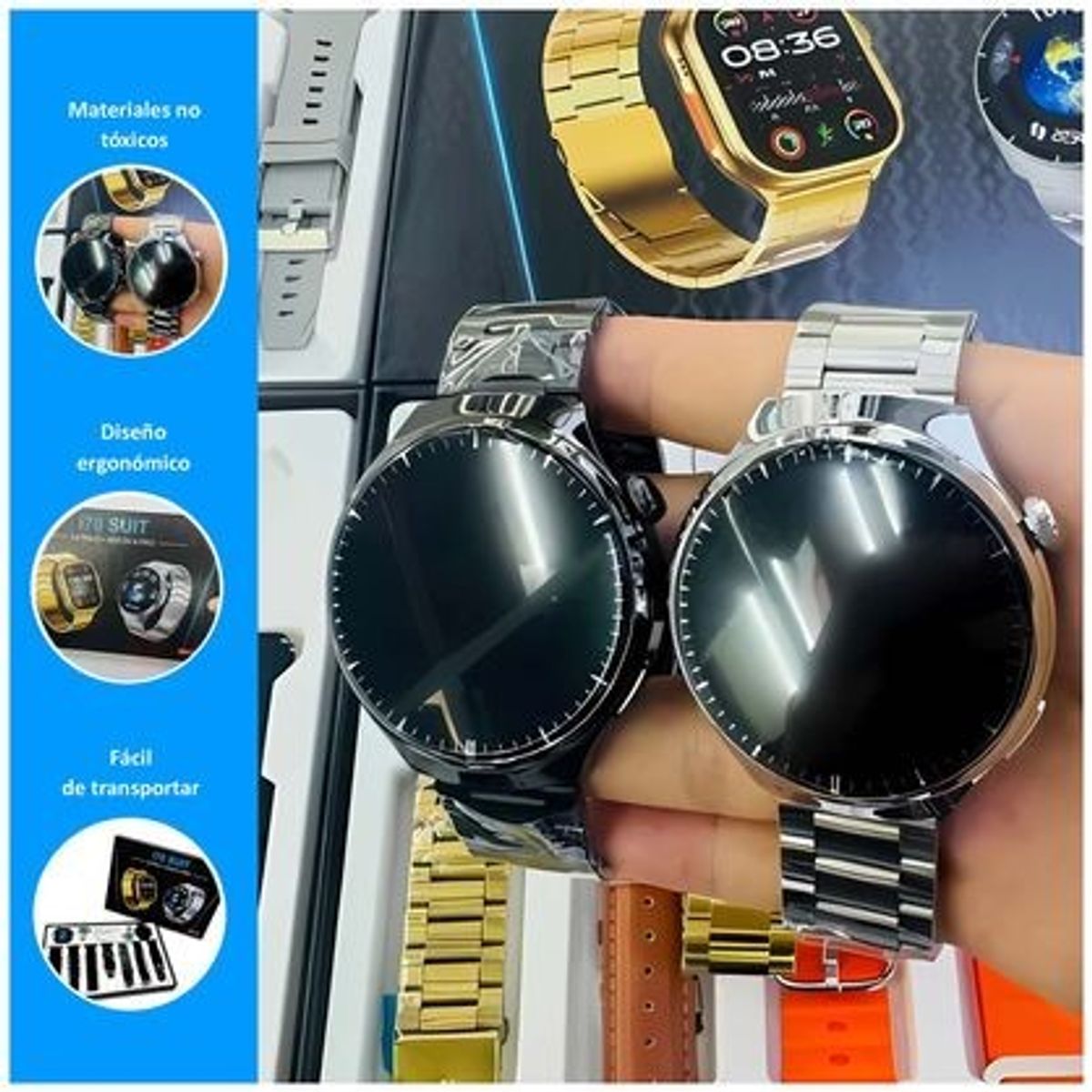 GENERICO - Smartwatch I70 Suit Max Serie 10 Negro